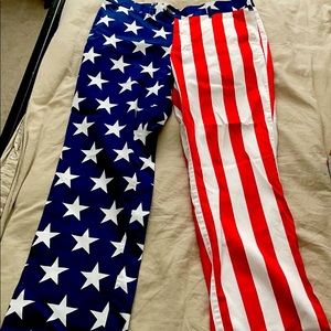 Loudmouth Golf American Flag Pants